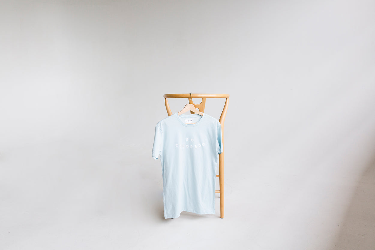 light blue so colorado tee