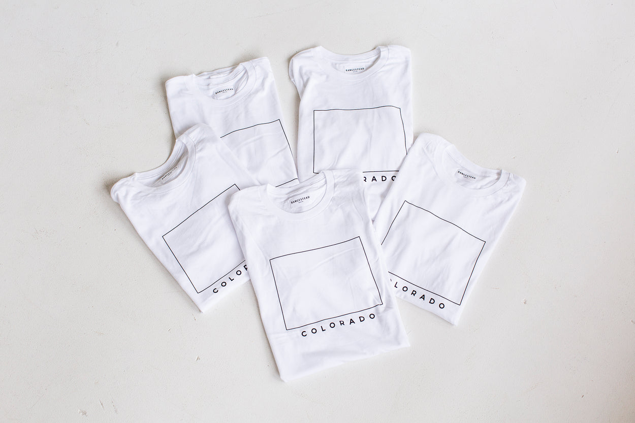 colorado white tee