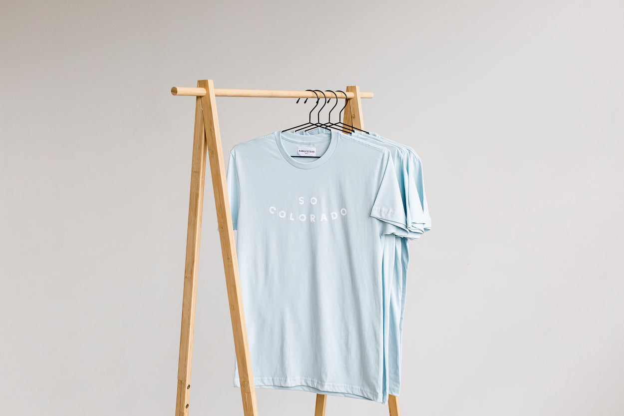 minimalist colorado tshirt
