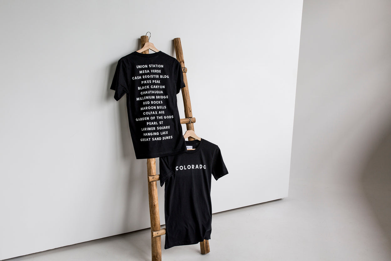 Minimalist Colorado t-shirts