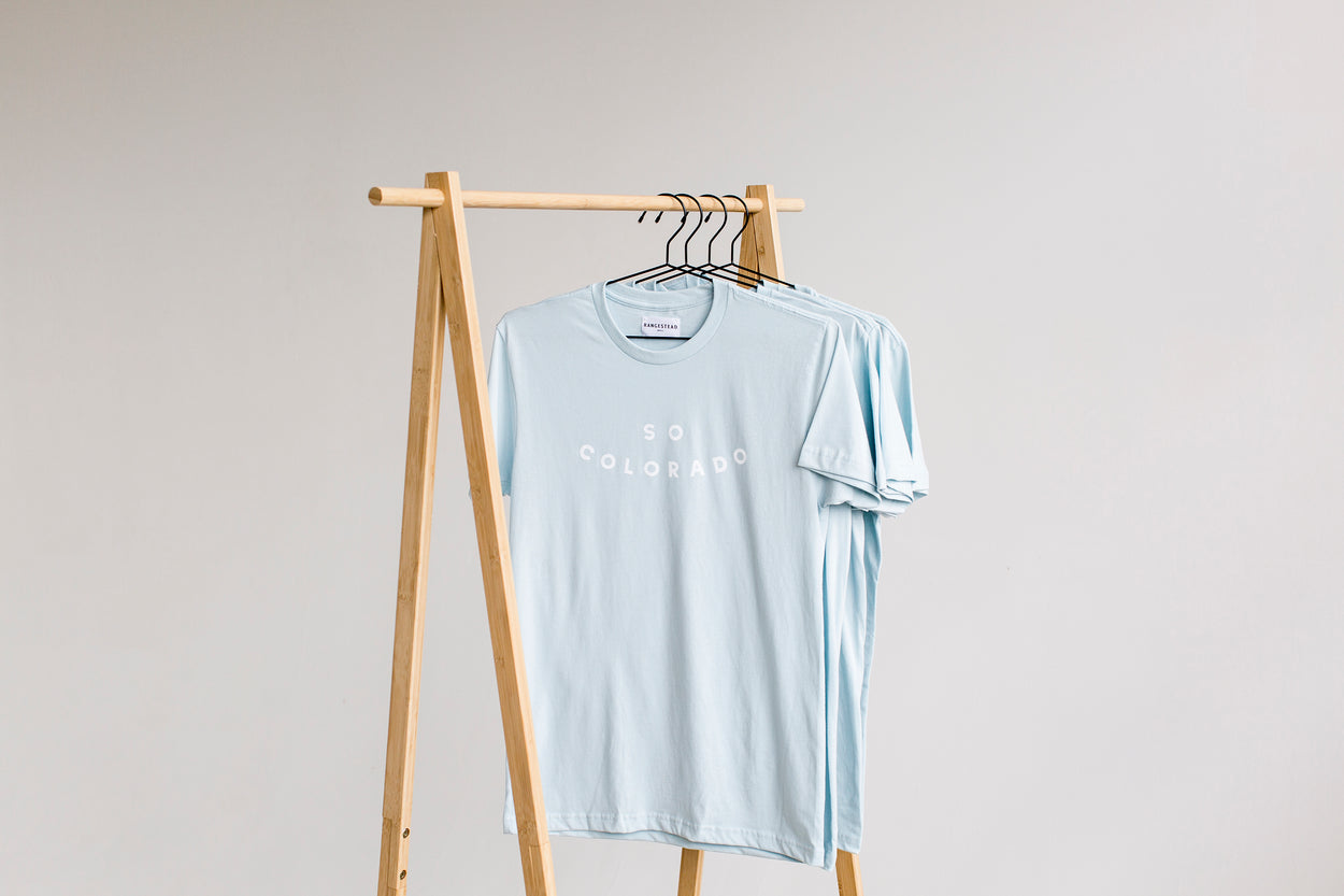 minimalist colorado tshirt